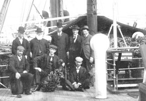 Missionaries to NZ mission aboard SS Aorangi,  1898